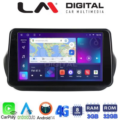 LM Digital - LM ZE8195 GPS Οθόνη OEM Multimedia Αυτοκινήτου για Fiorino, Citroen, Nemo, Bipper (CarPlay/AndroidAuto/BT/GPS/WIFI/GPRS)
