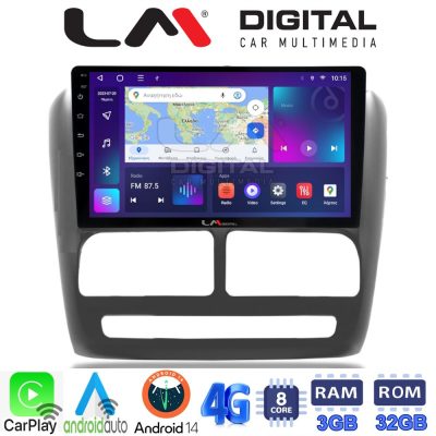LM Digital - LM ZE8211 GPS Οθόνη OEM Multimedia Αυτοκινήτου για Fiat Doblo '10-'15 & Opel Combo'10-'15 (CarPlay/AndroidAuto/BT/GPS/WIFI/GPRS)