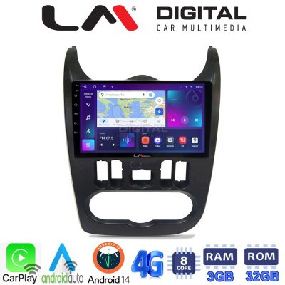 LM Digital - LM ZE8432B GPS Οθόνη OEM Multimedia Αυτοκινήτου για Dacia Duster 2006 > 2012 (CarPlay/AndroidAuto/BT/GPS/WIFI/GPRS)