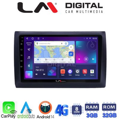 LM Digital - LM ZE8466 GPS Οθόνη OEM Multimedia Αυτοκινήτου για Fiat Stilo 2001 > 2007 (CarPlay/AndroidAuto/BT/GPS/WIFI/GPRS)
