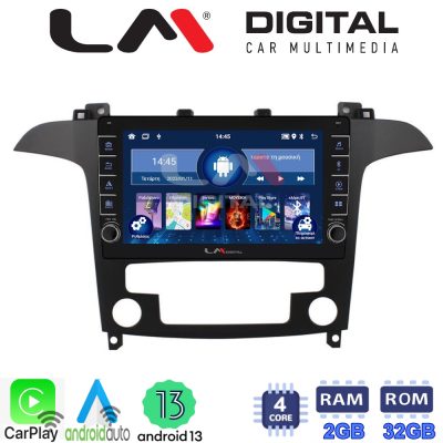 LM Digital - LM ZG4003 GPS Οθόνη OEM Multimedia Αυτοκινήτου για Ford S-Max 2006 > 2014 (CarPlay/AndroidAuto/BT/GPS/WIFI/GPRS)