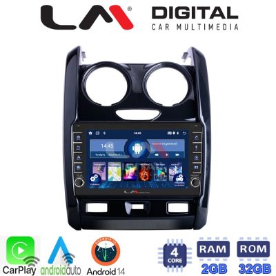 LM Digital - LM ZG4158 GPS Οθόνη OEM Multimedia Αυτοκινήτου για DACIA DUSTER 2013>2019 (CarPlay/AndroidAuto/BT/GPS/WIFI/GPRS)