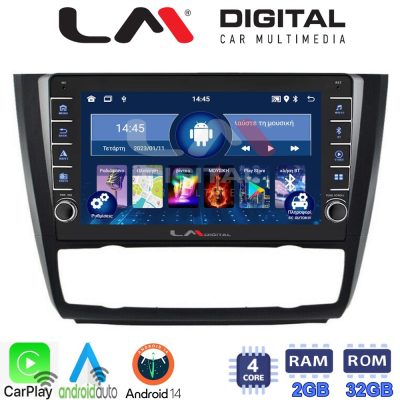 LM Digital - LM ZG4170B GPS Οθόνη OEM Multimedia Αυτοκινήτου για BMW σειρά 1 (E81 - E82 - E87 -E88) (CarPlay/AndroidAuto/BT/GPS/WIFI/GPRS)