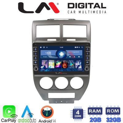 LM Digital - LM ZG4251 GPS Οθόνη OEM Multimedia Αυτοκινήτου για JEEP COMPASS 2007>2011 (CarPlay/AndroidAuto/BT/GPS/WIFI/GPRS)