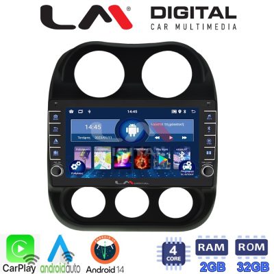 LM Digital - LM ZG4252 GPS Οθόνη OEM Multimedia Αυτοκινήτου για JEEP COMPASS 2011>2016 (CarPlay/AndroidAuto/BT/GPS/WIFI/GPRS)