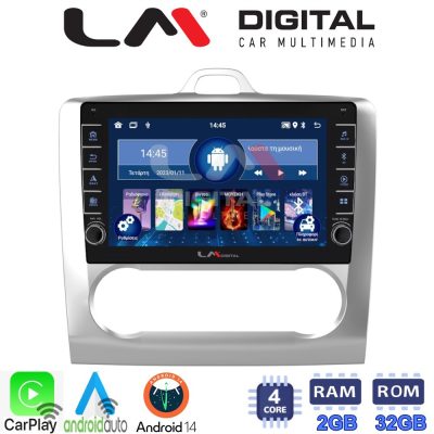 LM Digital - LM ZG4328 GPS Οθόνη OEM Multimedia Αυτοκινήτου για FORD FOCUS 2004>2012 (CarPlay/AndroidAuto/BT/GPS/WIFI/GPRS)
