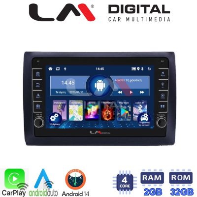 LM Digital - LM ZG4466 GPS Οθόνη OEM Multimedia Αυτοκινήτου για Fiat Stilo 2001 > 2007 (CarPlay/AndroidAuto/BT/GPS/WIFI/GPRS)