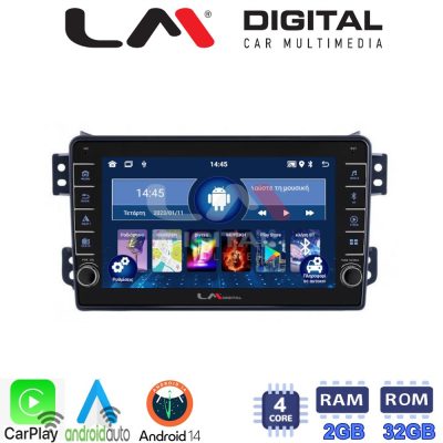 LM Digital - LM ZG4540 GPS Οθόνη OEM Multimedia Αυτοκινήτου για OPEL AGILA - SUZUKI ALTO 2008> (CarPlay/AndroidAuto/BT/GPS/WIFI/GPRS)