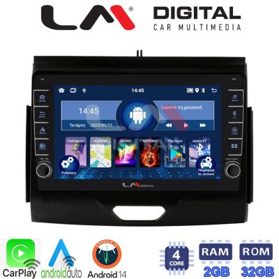 LM Digital - LM ZG4576B GPS Οθόνη OEM Multimedia Αυτοκινήτου για FORD RANGER 2015>2020 (CarPlay/AndroidAuto/BT/GPS/WIFI/GPRS)