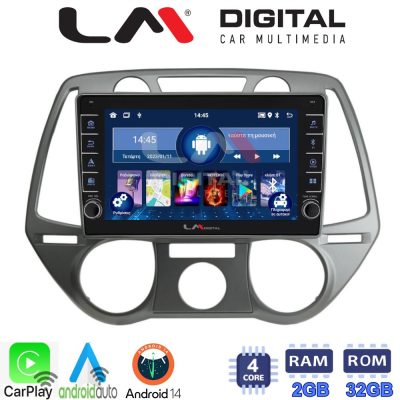 LM Digital - LM ZG4838 GPS Οθόνη OEM Multimedia Αυτοκινήτου για Hyundai i20 2008 > 2014 (CarPlay/AndroidAuto/BT/GPS/WIFI/GPRS)