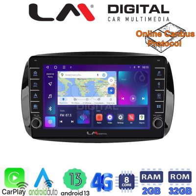 LM Digital - LM ZG8029 GPS Οθόνη OEM Multimedia Αυτοκινήτου για SMART ForTwo 2015> (CarPlay/AndroidAuto/BT/GPS/WIFI/GPRS)