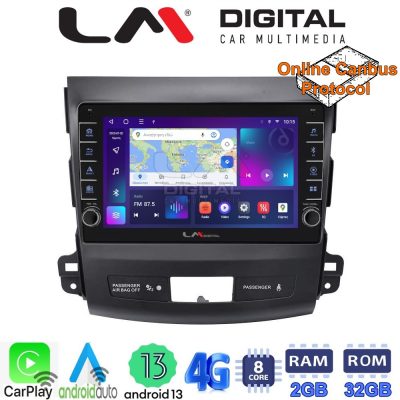 LM Digital - LM ZG8056 GPS Οθόνη OEM Multimedia Αυτοκινήτου για OUTLANDER, C CROSSER,4007 2006>2012 (CarPlay/AndroidAuto/BT/GPS/WIFI/GPRS)
