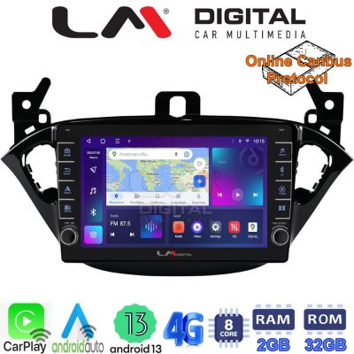 LM Digital - LM ZG8521 GPS Οθόνη OEM Multimedia Αυτοκινήτου για Opel Corsa E 2015 > 2018 (CarPlay/AndroidAuto/BT/GPS/WIFI/GPRS)