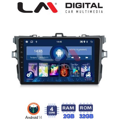 LM Digital - LM ZL4063 GPS Οθόνη OEM Multimedia Αυτοκινήτου για TOYOTA COROLLA 2006>2012  (BT/GPS/WIFI)