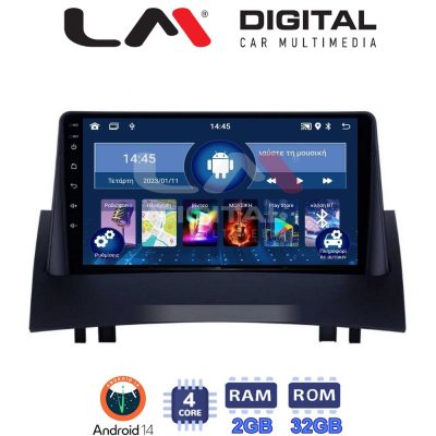 LM Digital - LM ZL4138 GPS Οθόνη OEM Multimedia Αυτοκινήτου για Renault Megane2 2002 > 2008 (BT/GPS/WIFI)