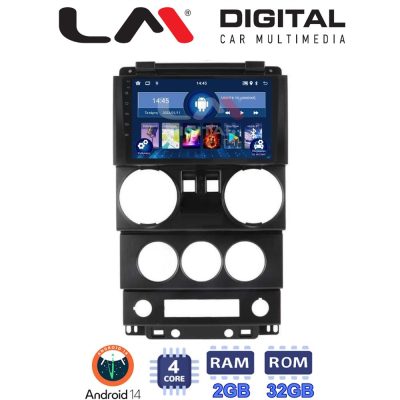 LM Digital - LM ZL4748 GPS Οθόνη OEM Multimedia Αυτοκινήτου για JEEP WRANGLER 2007 > 2011 (BT/GPS/WIFI)