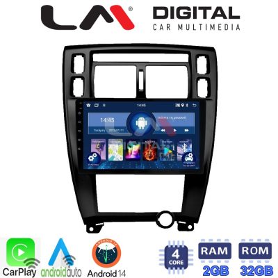 LM Digital - LM ZN4006B GPS Οθόνη OEM Multimedia Αυτοκινήτου για TUCSON 2004 > 2010 (CarPlay/AndroidAuto/BT/GPS/WIFI/GPRS)