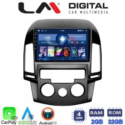 LM Digital - LM ZN4043AC GPS Οθόνη OEM Multimedia Αυτοκινήτου για HYUNDAI i30 2007-2012  (CarPlay/AndroidAuto/BT/GPS/WIFI/GPRS)