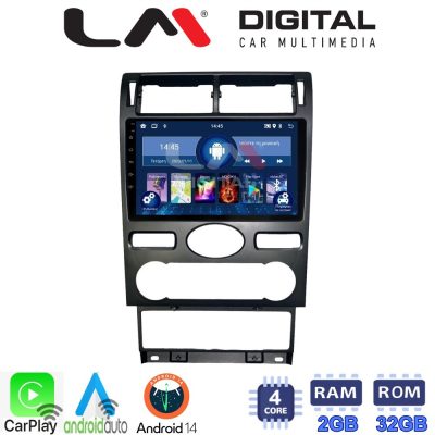 LM Digital - LM ZN4104 GPS Οθόνη OEM Multimedia Αυτοκινήτου για Ford Mondeo 2003 > 2006 (CarPlay/AndroidAuto/BT/GPS/WIFI/GPRS)