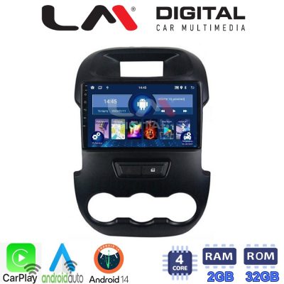 LM Digital - LM ZN4245 GPS Οθόνη OEM Multimedia Αυτοκινήτου για FORD RANGER 2011> 2015 (CarPlay/AndroidAuto/BT/GPS/WIFI/GPRS)