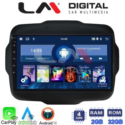 LM Digital - LM ZN4273 GPS Οθόνη OEM Multimedia Αυτοκινήτου για Jeep Gran Cherokee 2014 > (CarPlay/AndroidAuto/BT/GPS/WIFI/GPRS)