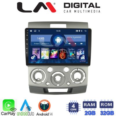 LM Digital - LM ZN4360 GPS Οθόνη OEM Multimedia Αυτοκινήτου για MAZDA BT 50  & FORD RANGER 2006>2011 (CarPlay/AndroidAuto/BT/GPS/WIFI/GPRS)