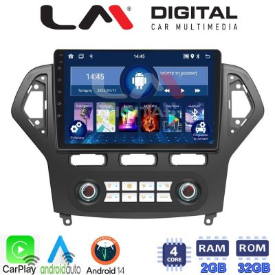 LM Digital - LM ZN4367C GPS Οθόνη OEM Multimedia Αυτοκινήτου για FORD MONDEO 2007 > 2010 (CarPlay/AndroidAuto/BT/GPS/WIFI/GPRS)
