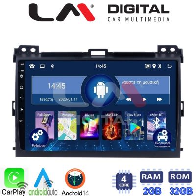 LM Digital - LM ZN4384 GPS Οθόνη OEM Multimedia Αυτοκινήτου για TOYOTA LANDCRUISER J100 2003>2009   (CarPlay/AndroidAuto/BT/GPS/WIFI/GPRS)