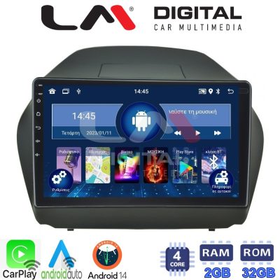 LM Digital - LM ZN4414 GPS Οθόνη OEM Multimedia Αυτοκινήτου για HYUNDAI IX35 2009>2015  (CarPlay/AndroidAuto/BT/GPS/WIFI/GPRS)