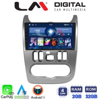 LM Digital - LM ZN4432 GPS Οθόνη OEM Multimedia Αυτοκινήτου για DACIA DUSTER 2006>2012  (CarPlay/AndroidAuto/BT/GPS/WIFI/GPRS)