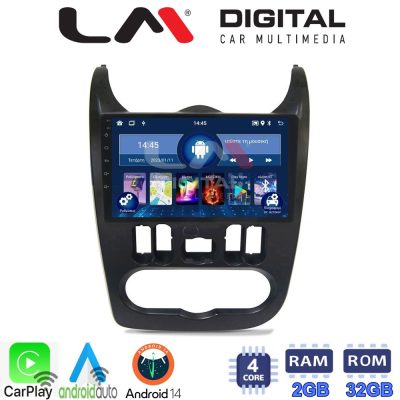 LM Digital - LM ZN4432B GPS Οθόνη OEM Multimedia Αυτοκινήτου για Dacia Duster 2006 > 2012 (CarPlay/AndroidAuto/BT/GPS/WIFI/GPRS)