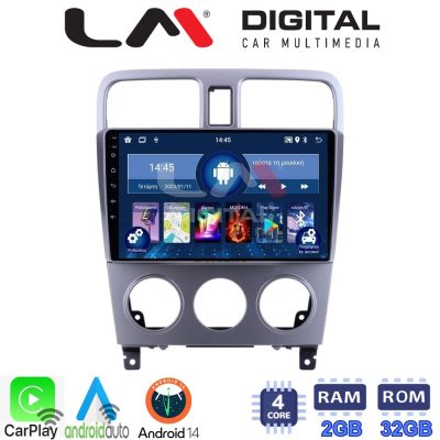 LM Digital - LM ZN4526 GPS Οθόνη OEM Multimedia Αυτοκινήτου για SUBARU FORESTER 2002>2007 (CarPlay/AndroidAuto/BT/GPS/WIFI/GPRS)