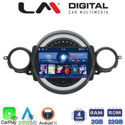 LM Digital - LM ZN4834 GPS Οθόνη OEM Multimedia Αυτοκινήτου για Mini Cooper '07>'14 Clubman 2007 > 2014 (CarPlay/AndroidAuto/BT/GPS/WIFI/GPRS)