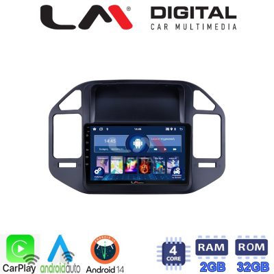 LM Digital - LM ZN4990 GPS Οθόνη OEM Multimedia Αυτοκινήτου για Mitsubishi Pajero 1999 > 2006 (CarPlay/AndroidAuto/BT/GPS/WIFI/GPRS)