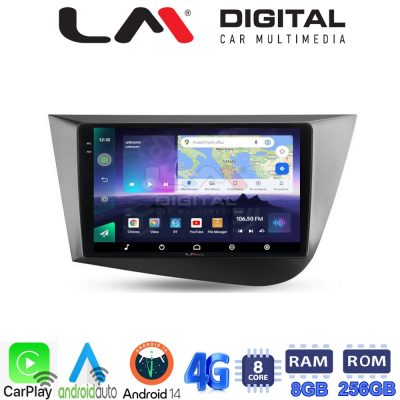 LM Digital - LM ZQ8217 GPS Οθόνη OEM Multimedia Αυτοκινήτου για Seat Leon 2005>2012 (CarPlay/AndroidAuto/BT/GPS/WIFI/GPRS)