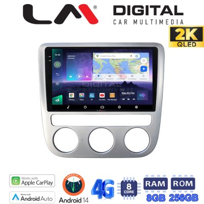 LM Digital - LM ZQ8488 GPS Οθόνη OEM Multimedia Αυτοκινήτου για VW Scirocco & Eos 2008 > 2013 (CarPlay/AndroidAuto/BT/GPS/WIFI/GPRS)