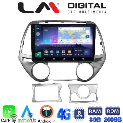 LM Digital - LM ZQ8839 GPS Οθόνη OEM Multimedia Αυτοκινήτου για HYUNDAI i20 2008>2013 (CarPlay/AndroidAuto/BT/GPS/WIFI/GPRS)