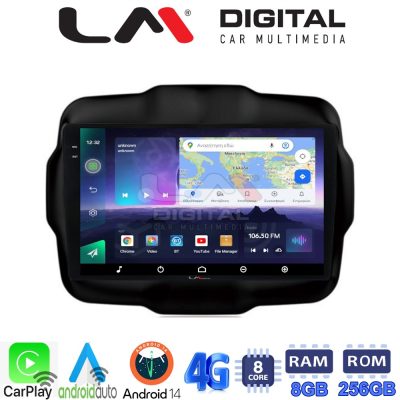 LM Digital - LM ZQ8952 GPS Οθόνη OEM Multimedia Αυτοκινήτου για RENEGADE 2014> (CarPlay/AndroidAuto/BT/GPS/WIFI/GPRS)