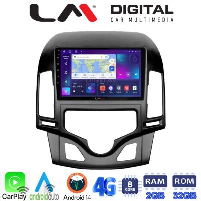 LM Digital - LM ZR8043CL GPS Οθόνη OEM Multimedia Αυτοκινήτου για HYUNDAI i30 2007-2012  (CarPlay/AndroidAuto/BT/GPS/WIFI/GPRS)