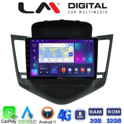 LM Digital - LM ZR8045 GPS Οθόνη OEM Multimedia Αυτοκινήτου για CHEVROLET CRUZE 2008>2013 (CarPlay/AndroidAuto/BT/GPS/WIFI/GPRS)