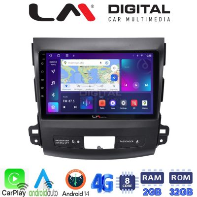 LM Digital - LM ZR8056 GPS Οθόνη OEM Multimedia Αυτοκινήτου για OUTLANDER, C CROSSER,4007 2006>2012 (CarPlay/AndroidAuto/BT/GPS/WIFI/GPRS)