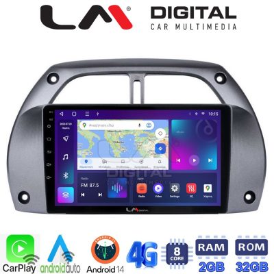 LM Digital - LM ZR8071 GPS Οθόνη OEM Multimedia Αυτοκινήτου για Toyota Rav 4 2001 > 2006 (CarPlay/AndroidAuto/BT/GPS/WIFI/GPRS)