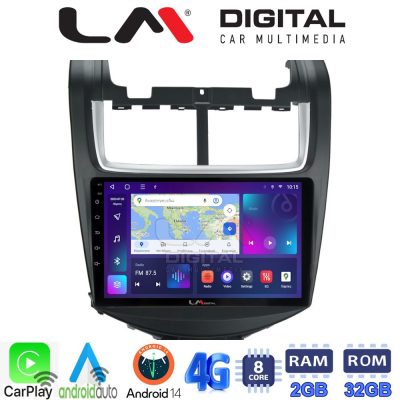LM Digital - LM ZR8108 GPS Οθόνη OEM Multimedia Αυτοκινήτου για Chevrolet Aveo 2014>2017 (CarPlay/AndroidAuto/BT/GPS/WIFI/GPRS)