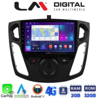 LM Digital - LM ZR8150 GPS Οθόνη OEM Multimedia Αυτοκινήτου για FORD FOCUS 2015>2018 (CarPlay/AndroidAuto/BT/GPS/WIFI/GPRS)
