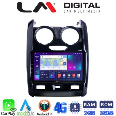 LM Digital - LM ZR8158 GPS Οθόνη OEM Multimedia Αυτοκινήτου για DACIA DUSTER 2013>2019 (CarPlay/AndroidAuto/BT/GPS/WIFI/GPRS)