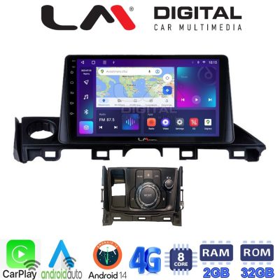 LM Digital - LM ZR8214 GPS Οθόνη OEM Multimedia Αυτοκινήτου για Mazda 6 2017 > 2020 (CarPlay/AndroidAuto/BT/GPS/WIFI/GPRS)