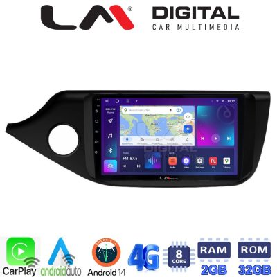 LM Digital - LM ZR8216 GPS Οθόνη OEM Multimedia Αυτοκινήτου για KIA CEED 2013 > 2016  (CarPlay/AndroidAuto/BT/GPS/WIFI/GPRS)