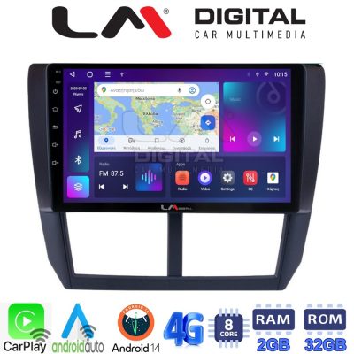 LM Digital - LM ZR8272 GPS Οθόνη OEM Multimedia Αυτοκινήτου για SUBARU IMPREZA-FORESTER 2009>2012 (CarPlay/AndroidAuto/BT/GPS/WIFI/GPRS)