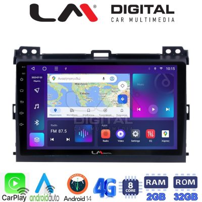 LM Digital - LM ZR8384 GPS Οθόνη OEM Multimedia Αυτοκινήτου για TOYOTA LANDCRUISER J100 2003>2009   (CarPlay/AndroidAuto/BT/GPS/WIFI/GPRS)