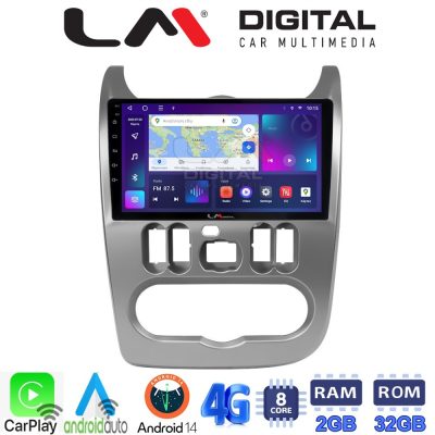 LM Digital - LM ZR8432 GPS Οθόνη OEM Multimedia Αυτοκινήτου για DACIA DUSTER 2006>2012  (CarPlay/AndroidAuto/BT/GPS/WIFI/GPRS)